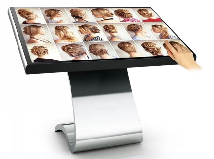 Salon Digital signage- touch screen kiosk