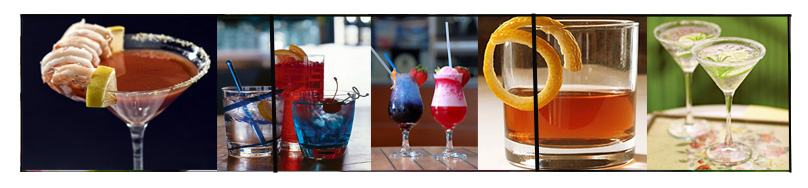 Bar Digital Menu boards for cocktails and alcoholic beverages